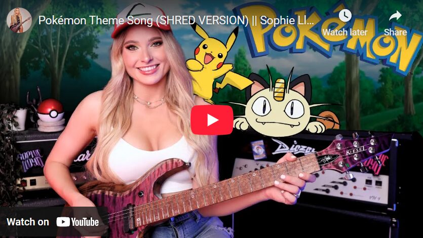CHECK THIS OUT: Pokémon Theme Song (Shred Version) by Sophie Lloyd